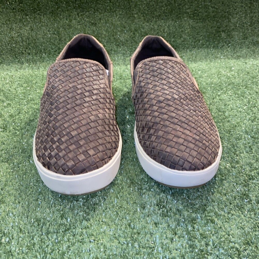 OluKai Lae'ahi Lauhala Woven Leather Slip-On Shoes Brown Mens 11 Comfort Loafers - Picture 2 of 10